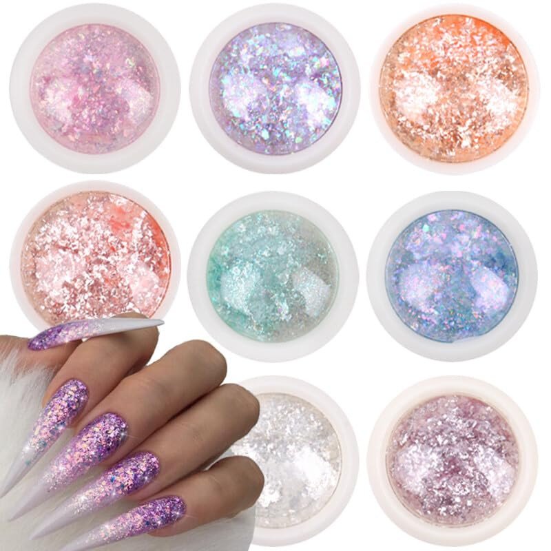 Glitter Nail Art Docoration - NAMT-1181 - Bt 4pcs